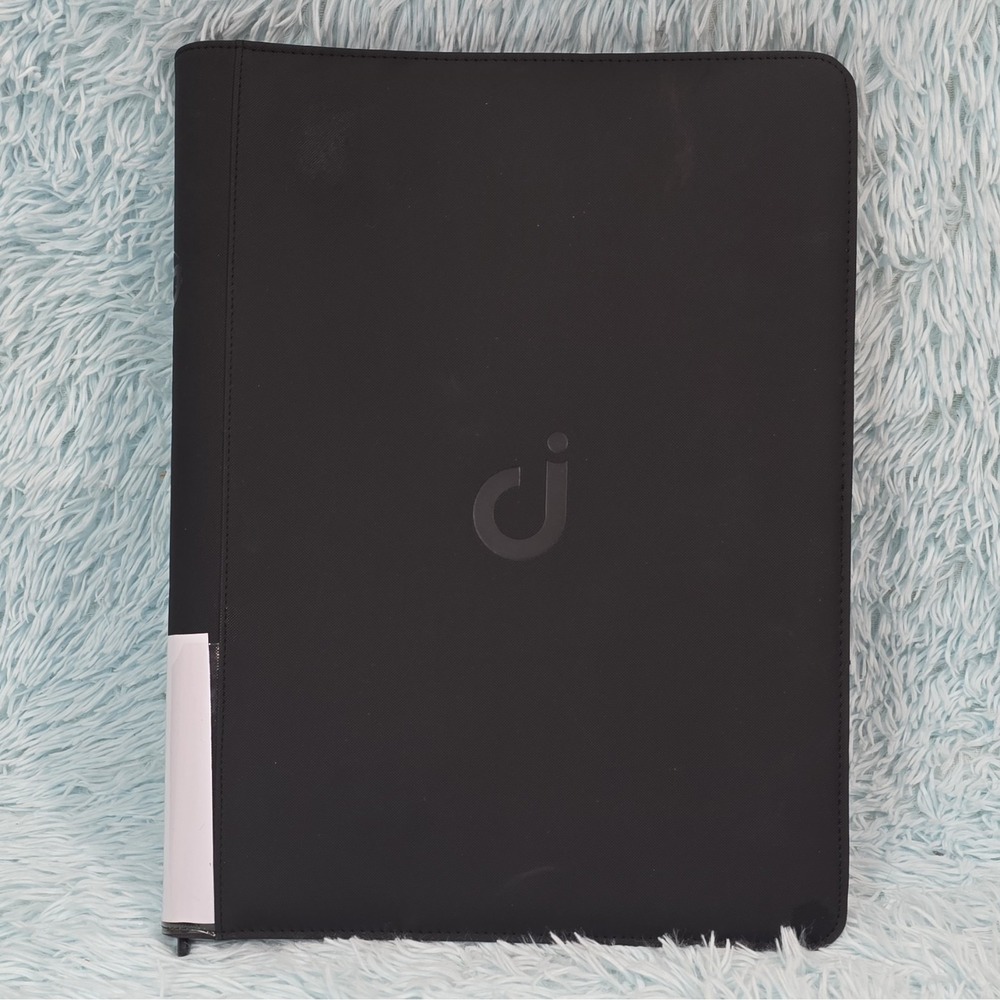 Dacckit Black Zippered Trading Card Binder Album 32 Pages-16 slots per side